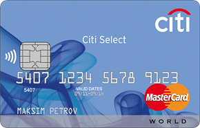 Ситибанк — Карта «Citi Select» MasterCard World рубли