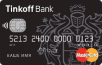 Тинькофф Банк — Карта «Tinkoff Black» MasterCard World доллары