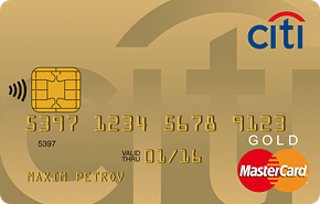 Ситибанк — Карта «Citibank MasterCard Gold» MasterCard Gold рубли