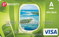 Альфа-Банк — Карта «S7 Priority» Visa Green Classic доллары