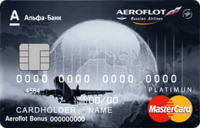Альфа-Банк — Карта «Aeroflot» MasterCard Platinum доллары
