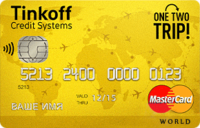 Тинькофф Банк — Карта «OneTwoTrip» MasterCard World рубли