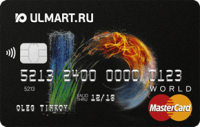 Тинькофф Банк — Карта «Ulmart» MasterCard World рубли