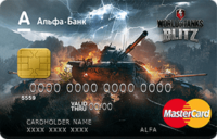 Альфа-Банк — Карта «World of Tanks Blitz» MasterCard Standard доллары