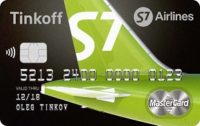 Тинькофф Банк — Карта «S7 Black Edition» MasterCard World Black Edition рубли