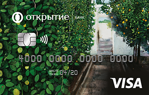 Открытие - Карта «Универсальная, тарифный план Базовый» Visa Classic рубли