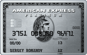 Банк Русский Стандарт — Карта «The Platinum Card» American Express Platinum Доллары