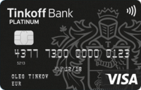 Тинькофф Банк — Карта «Tinkoff Black» Visa Platinum евро