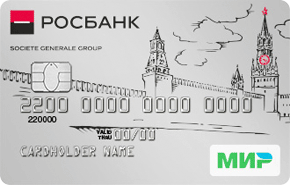 Росбанк — Карта «Мир» рубли