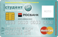 Росбанк — Карта «ISIC» MasterCard Standard доллары