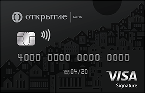 Открытие — Карта «Travel Премиальная» Visa Signature рубли