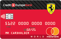 Кредит Европа банк — Карта «Автокарта с овердрафтом Ferrari» Masterсard рубли