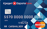 Кредит Европа банк — Карта «Моментальная CASH CARD» MasterCard рубли