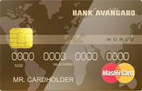 Банк Авангард — Карта «Mastercard World Cash Back» Mastercard World рубли
