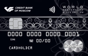 Московский Кредитный Банк — Карта Mastercard World Black Edition Доллары
