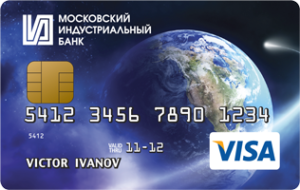 Московский Индустриальный Банк — Карта Visa Classic Рубли