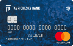 Таврический Банк — Карта «Классическая» MasterCard PayPass Express доллары