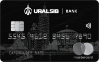 Уралсиб — Карта «Mastercard World Black Edition» MasterCard, мультивалютная