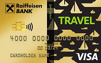 Райффайзен Банк — Карта «Золотая кредитная карта Travel Rewards» Visa Gold рубли