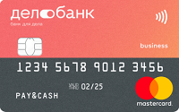 Дело-Банк – Дебетовая карта Mastercard рубли