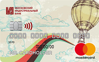 Московский Индустриальный Банк – Карта Mastercard Standard без эмбоссирования рубли