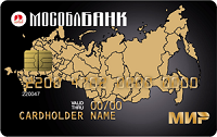 Московский Областной Банк – Карта Пенсионная Мир рубли