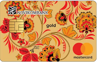 Новикомбанк – Карта MasterCard Gold рубли